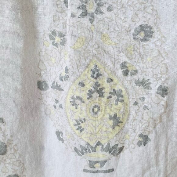Rebecca Taylor white cotton lightweight neutral floral tunic blouse top size 2 - Picture 16 of 16